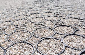 pervious pavement, permeable pavement, pervious pavement system, permeable pavement system, gravel stabilizer, truegrid pavers, truegrid pavement, truegrid paver, truegrid closeup