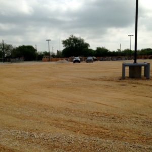 dirt road before permeable pavement, installation process for permeable pavement, repavement with permeable pavement,