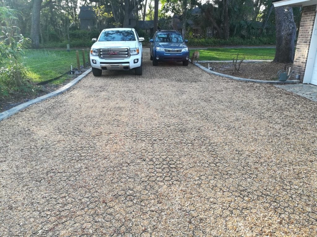 After installtion of TRUEGRID ECO Permeable Pavers.