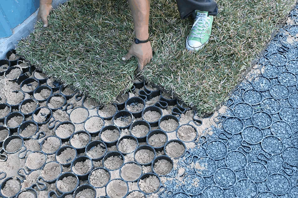 PARKING GRID GRASS PLASTIC REINFORCED PERMEABLE DRIVEWAY ECODECK ECO PAVING GRID 