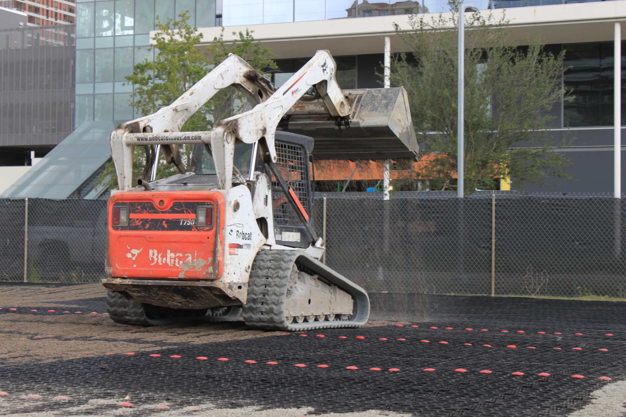 These pavers provide superior grip for large vehicles and equipment