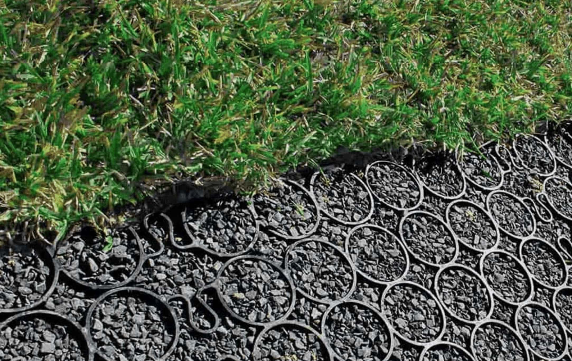 Gravel on Top of Grass