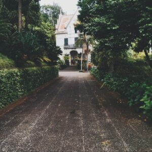 driveway made with modern driveway pavers