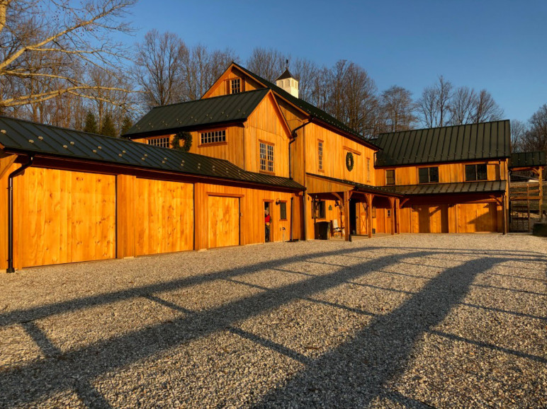Permeable driveway and courtyard
