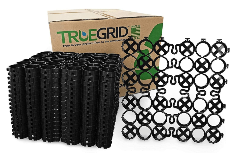 TRUEGRID Pro Lite permeable paver grid system for gravel stabilization and stormwater management.